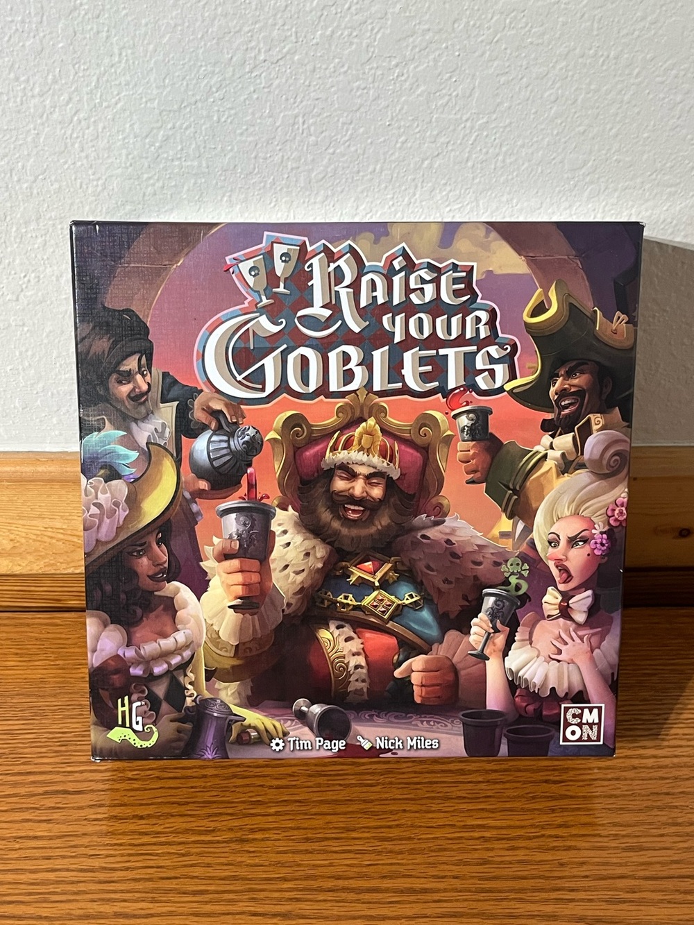 RAISE YOUR GOBLETS Board Game 2016 CMON Horrible Games - Open Box - Never Played